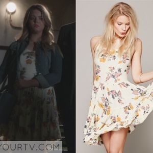 Free People floral dress as seen on pretty little liars